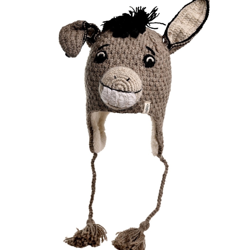 NIRVANA Brown Donkey Knit Hat